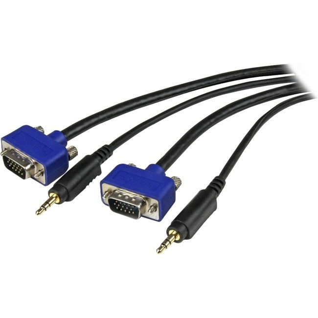 StarTech.com 6 Fuß hochauflösendes Koax-Monitor-VGA-Kabel mit Audio – HD15 M/M