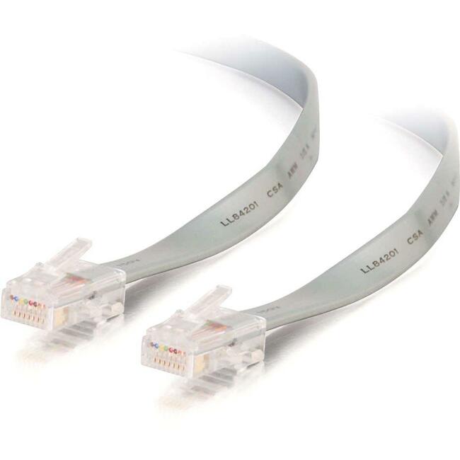 C2G 25ft RJ45 8P8C Crossed/Rollover Modular Cable