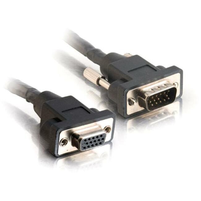 C2G 1ft Panel-Mount HD15 SXGA M/F Monitor Extension Cable