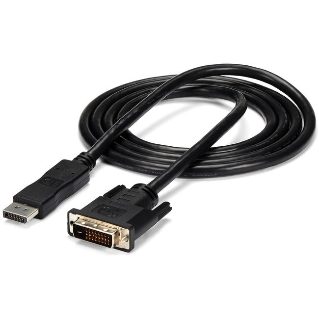 StarTech.com 6ft / 1.8m DisplayPort to DVI Cable - 1920x1200 - DVI Adapter Cable - Multi Monitor Solution for DP to DVI Setup (DP2DVIMM6) Default Title