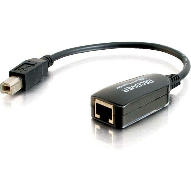 C2G 1-Port USB 1.1 Superbooster Dongle RJ45 Female to USB B Male - Receiver Default Title