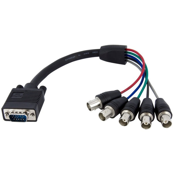 StarTech.com 1 ft Coax HD15 VGA to 5 BNC RGBHV Monitor Cable Default Title