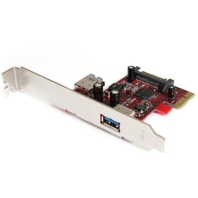 StarTech.com 2 port PCI Express SuperSpeed USB 3.0 Card with UASP Support - 1 Internal 1 External