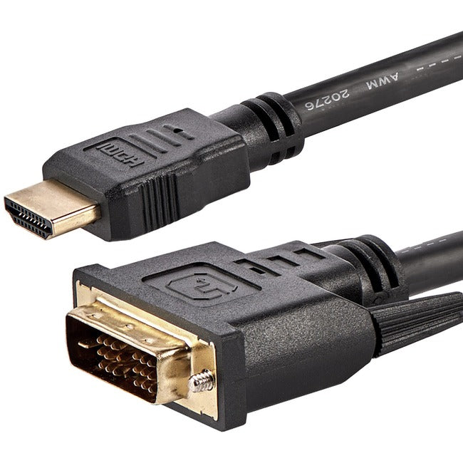 StarTech.com HDMI-auf-DVI-Kabel – 6 Fuß/2 m – HDMI-auf-DVI-D-Kabel – HDMI-Monitorkabel – HDMI-auf-DVI-Adapterkabel