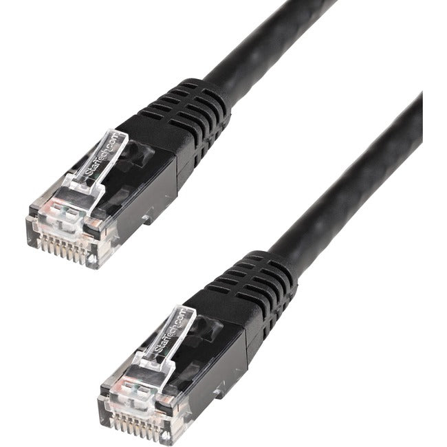 StarTech.com Cat6 UTP Patch Cable - 100ft - 1 x RJ-45, 1 x RJ-45 - Category 6 Patch Cable External - Black