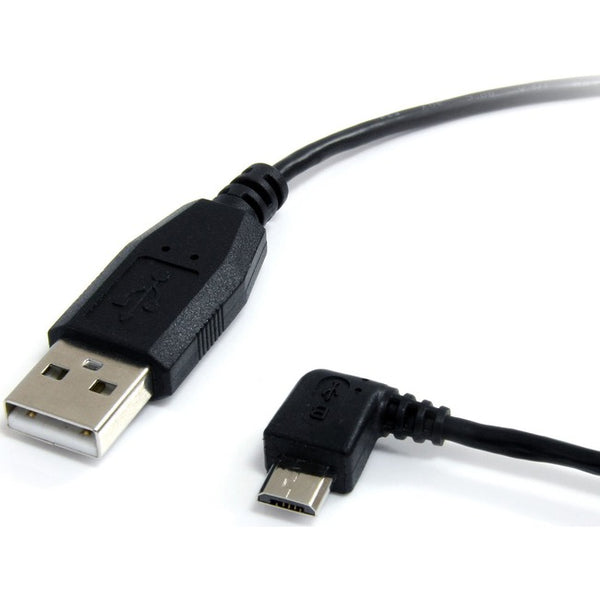 StarTech.com 6 ft Micro USB Cable - A to Left Angle Micro B Default Title