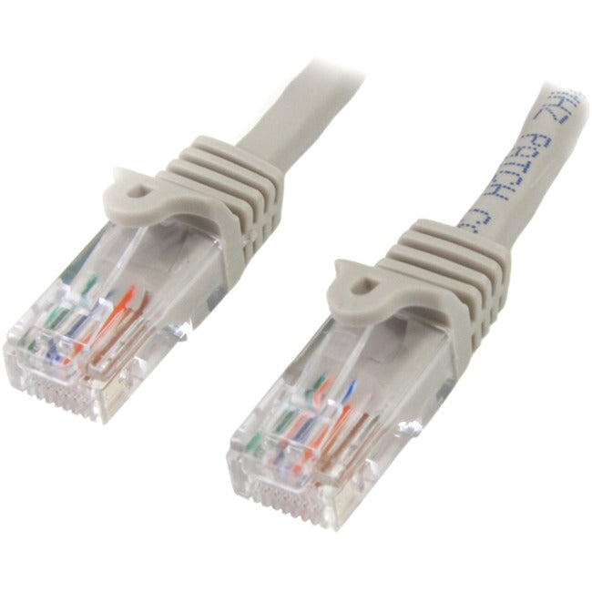 StarTech.com 15 ft Gray Snagless Cat5e UTP Patch Cable Default Title
