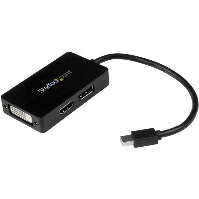 StarTech.com Travel A/V adapter - 3-in-1 Mini DisplayPort to DisplayPort DVI or HDMI converter