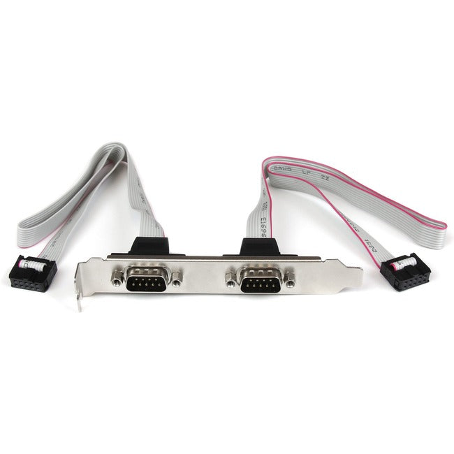 StarTech.com 2 Port 16in DB9 Serial Port Bracket to 10 Pin Header