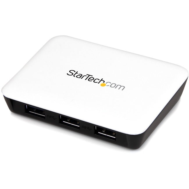 StarTech.com USB 3.0-auf-Gigabit-Ethernet-NIC-Netzwerkadapter mit 3-Port-Hub – Weiß