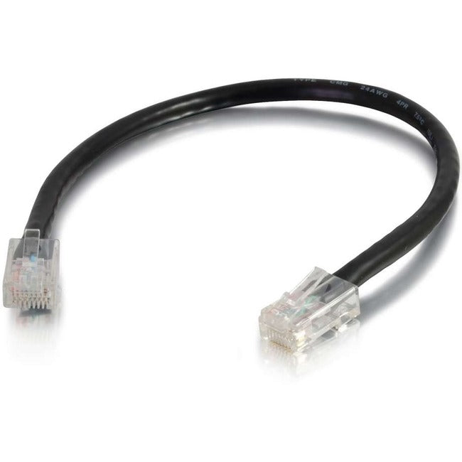 C2G-15ft Cat6 Non-Booted Unshielded (UTP) Network Patch Cable - Black