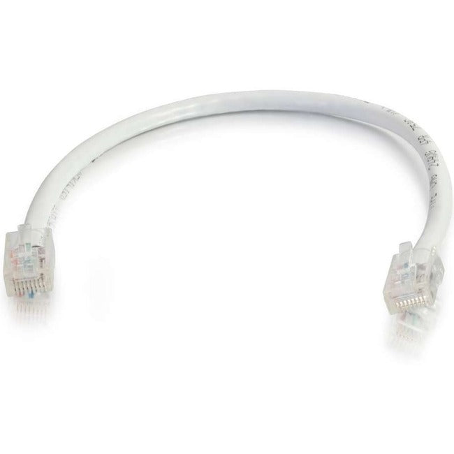 C2G-15ft Cat6 Non-Booted Unshielded (UTP) Network Patch Cable - White