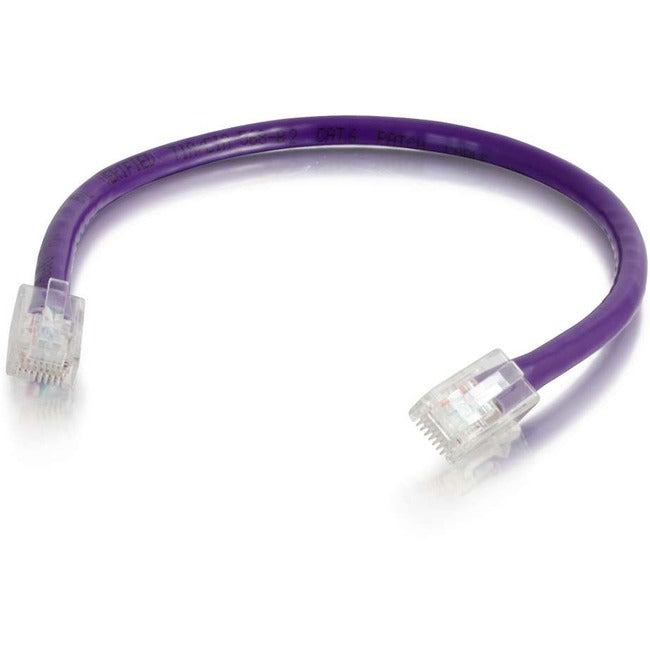 C2G-8ft Cat6 Non-Booted Unshielded (UTP) Network Patch Cable - Purple