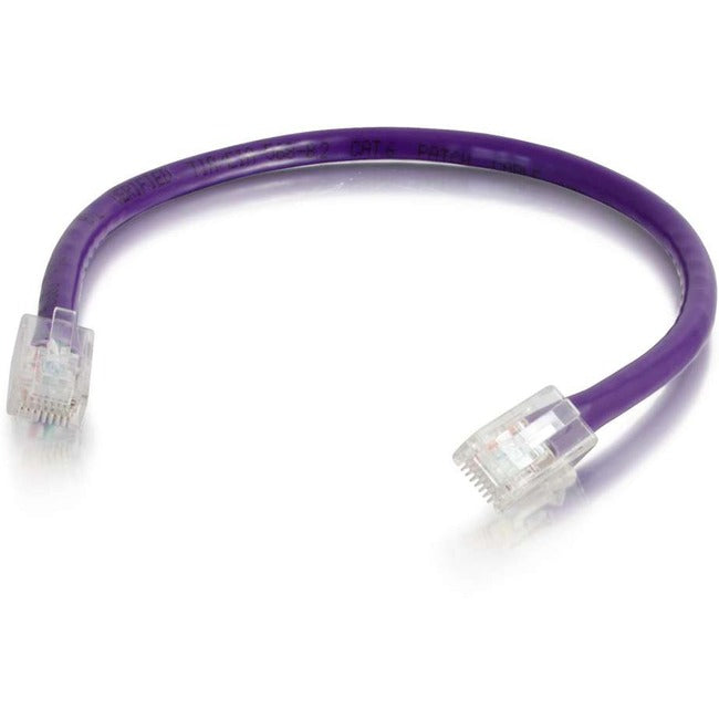 C2G-7ft Cat6 Non-Booted Unshielded (UTP) Network Patch Cable - Purple
