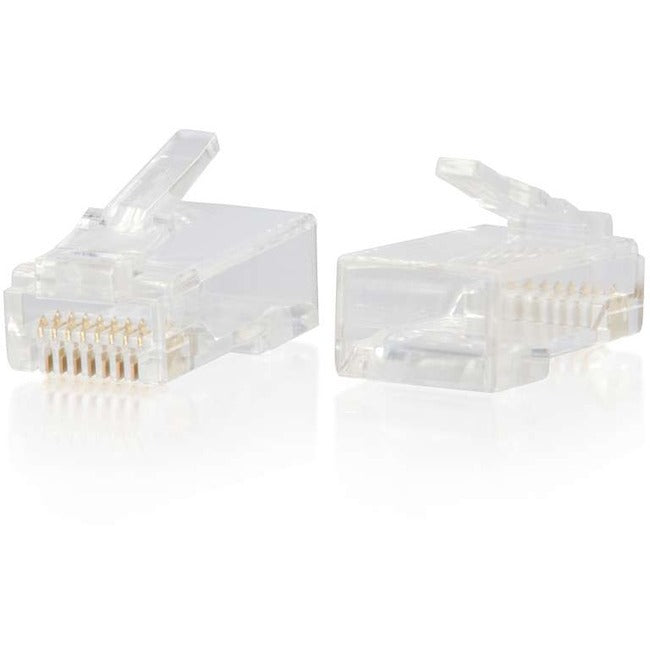 C2G RJ45 Cat6 Modular Plug for Round Solid/Stranded Cable - 50pk