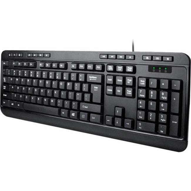 Adesso AKB-132 - Spill-Resistant Multimedia Desktop Keyboard (PS/2) Default Title