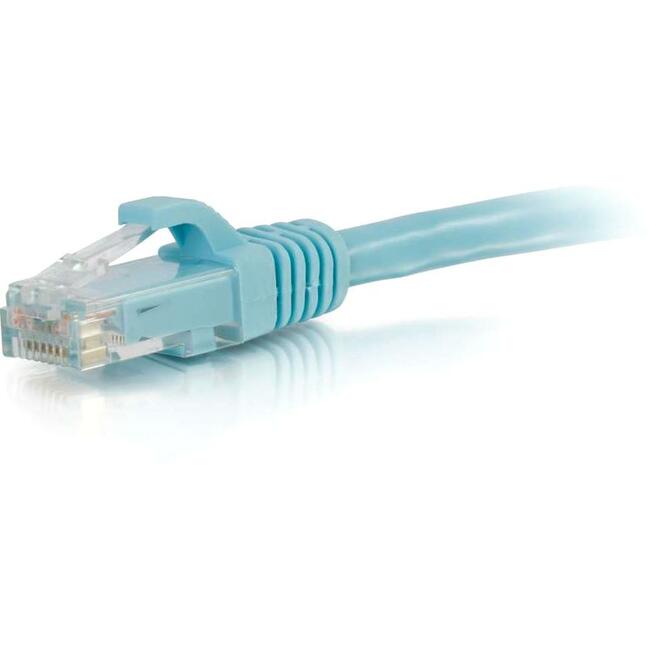 C2G 1 Fuß Cat6a Snagless Ungeschirmtes (UTP) Netzwerk-Patch-Ethernet-Kabel-Aqua
