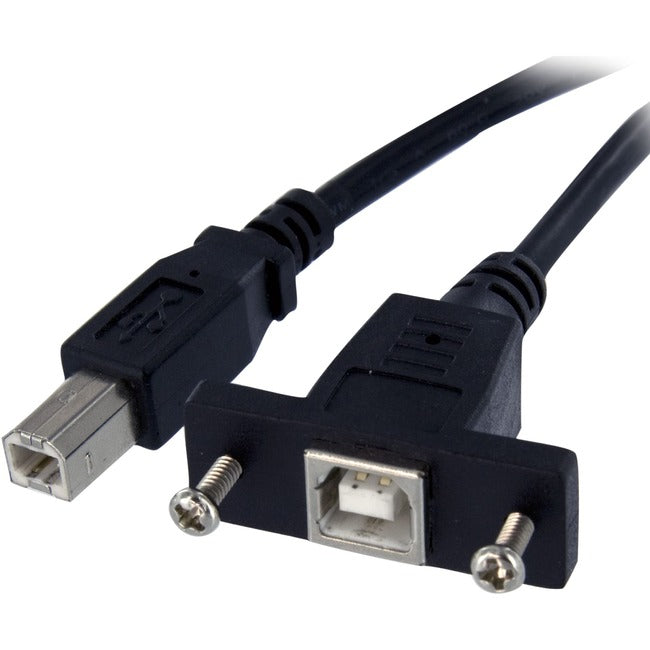StarTech.com 3 ft Panel Mount USB Cable B to B - F/M Default Title