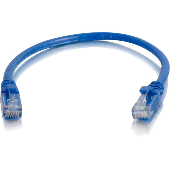 C2G 6in Cat6a Snagless Unshielded (UTP) Network Patch Ethernet Cable-Blue