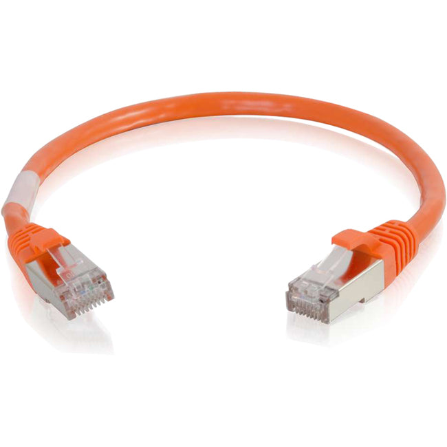 C2G 6 Zoll Cat6 Snagless Shielded (STP) Netzwerk-Patchkabel – Orange
