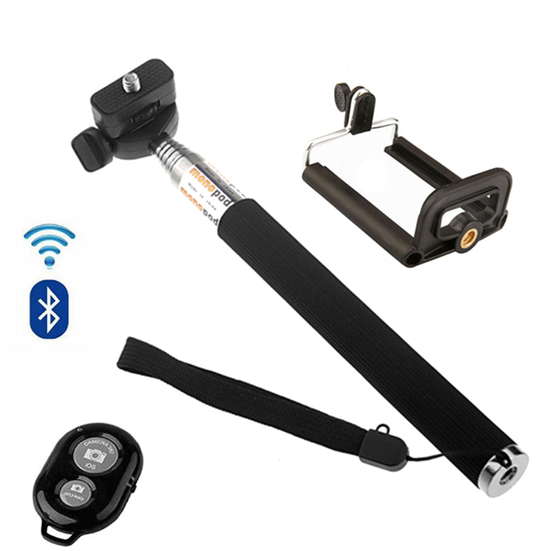 90/150cm Adjustable Selfie Stick With Wireless Bluetooth-compatible And Phone Clip For Smartphone Live Photo Youtube Outdoor