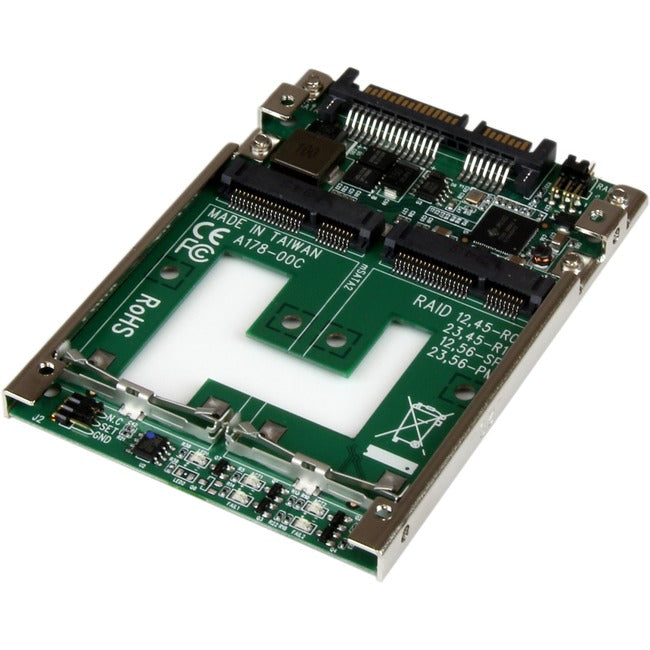 StarTech.com Dual-mSATA-SSD-zu-2,5-Zoll-SATA-RAID-Adapterkonverter