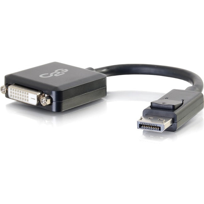 C2G 8in DisplayPort to DVI Adapter Converter-Single Link DVI-D-Video Adapter-M/F Black Default Title