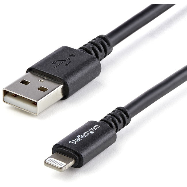 StarTech.com 3 m (10 Fuß) langes schwarzes Apple® 8-Pin-Lightning-Stecker-auf-USB-Kabel für iPhone/iPod/iPad