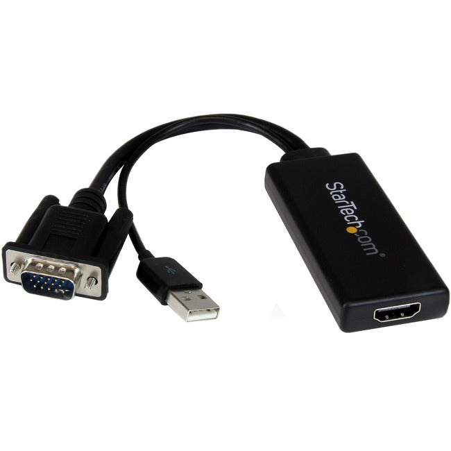 StarTech.com VGA to HDMI Adapter with USB Audio & Power - Portable VGA to HDMI Converter - 1080p Default Title