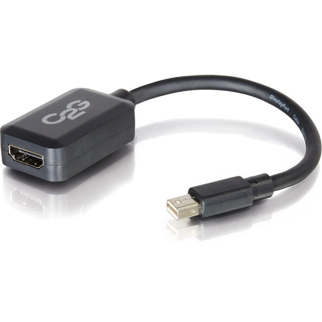 C2G 8in Mini DisplayPort to HDMI Adapter-Thunderbolt to HDMI Converter-Black Default Title