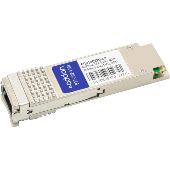 AddOn Finisar FTL410QE2C Compatible TAA Compliant 40GBase-SR4 QSFP+ Transceiver (MMF, 850nm, 150m, MPO, DOM) Default Title