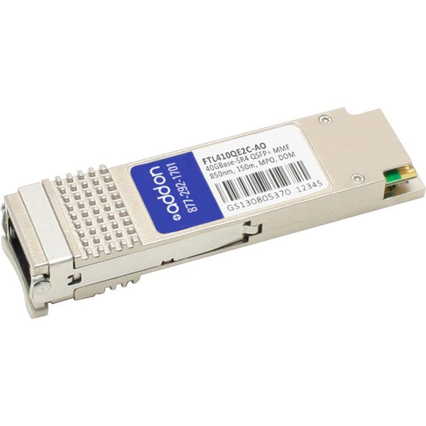 AddOn Finisar FTL410QE2C Compatible TAA Compliant 40GBase-SR4 QSFP+ Transceiver (MMF, 850nm, 150m, MPO, DOM) Default Title
