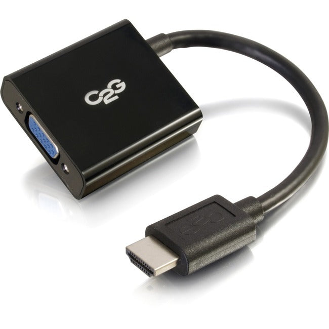 C2G 8in HDMI to VGA Adapter Converter Dongle - Black Default Title