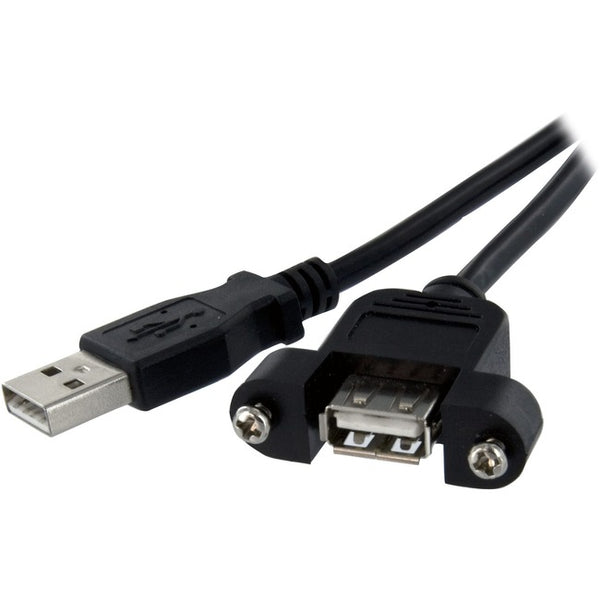 StarTech.com 2 ft Panel Mount USB Cable A to A - F/M Default Title