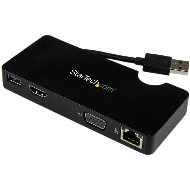 StarTech.com Travel Docking Station for Laptops - HDMI or VGA - USB 3.0 - Portable Universal Laptop Mini Dock Default Title