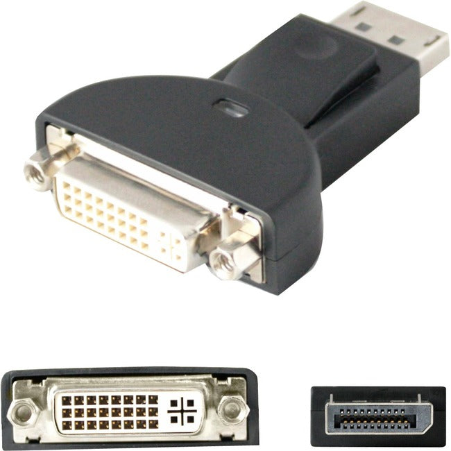 AddOn DisplayPort Male to DVI-I Female Black Adapter (Requires DP++)