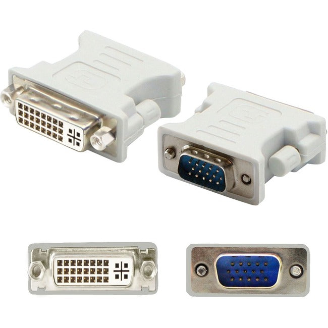 AddOn VGA Male to DVI-I Female White Adapter