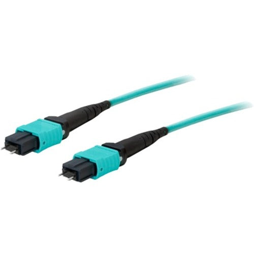 AddOn 3m MPO (Male) to MPO (Male) 12-strand Aqua OM4 Straight Fiber OFNR (Riser-Rated) Patch Cable Default Title