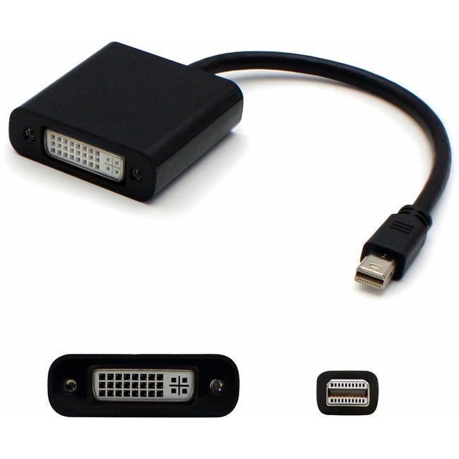 AddOn 8in Mini-DisplayPort Male to DVI-I Female Black Adapter Cable Default Title