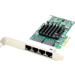 AddOn Intel EXPI9404PTL Comparable 10/100/1000Mbs Quad Open RJ-45 Port 100m PCIe x4 Network Interface Card