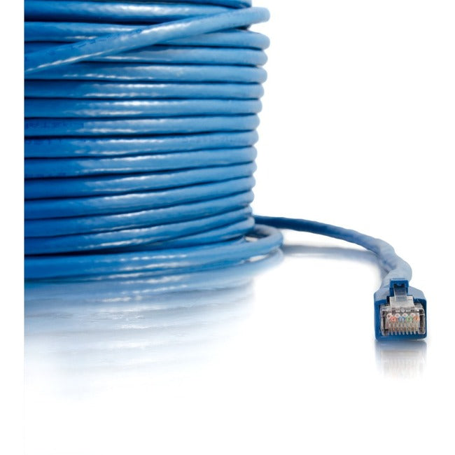 C2G 150 Fuß Cat6 Snagless Solid Shielded Netzwerk-Patchkabel – Blau