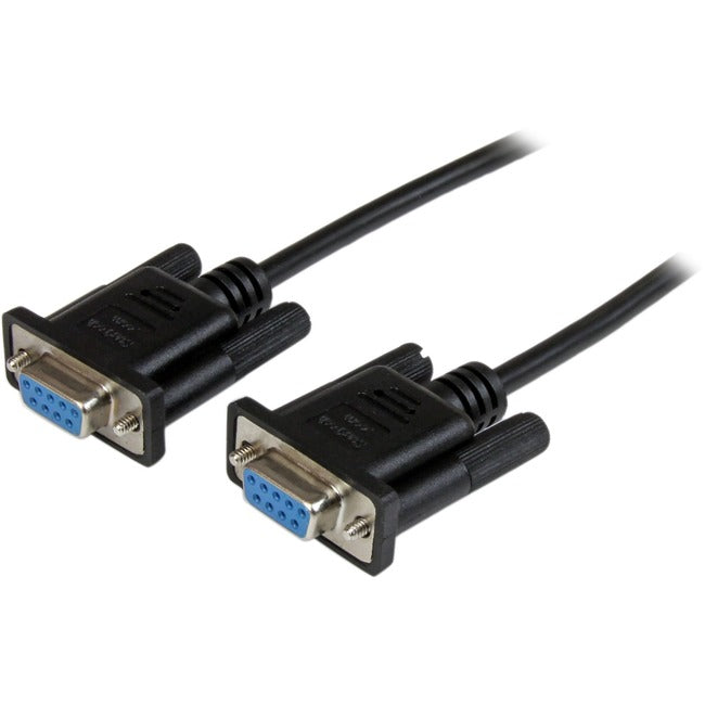 StarTech.com 1m Black DB9 RS232 Serial Null Modem Cable F/F Default Title