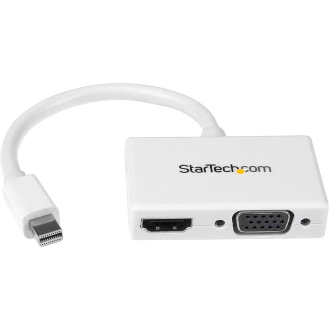 StarTech.com Travel A/V Adapter - 2-in-1 Mini DisplayPort to HDMI or VGA Converter - White Default Title