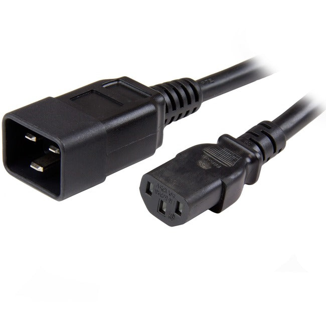 StarTech.com 3 ft Heavy Duty 14 AWG Computer Power Cord - C13 to C20