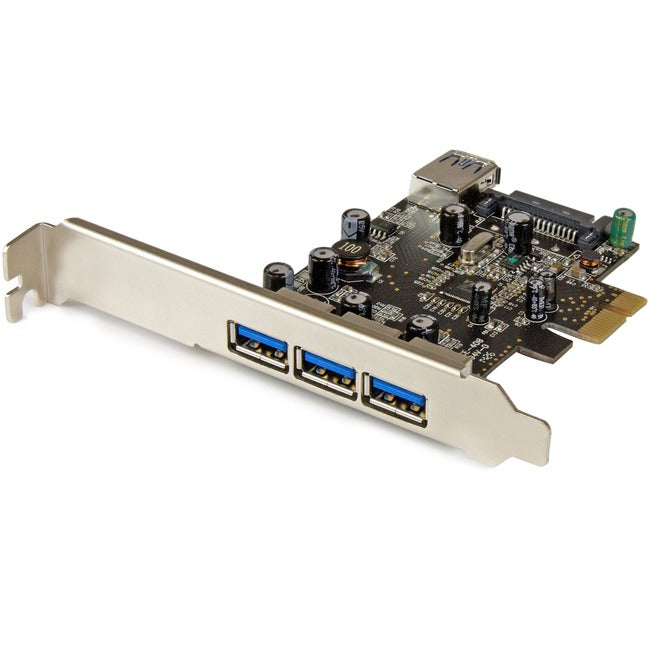 StarTech.com 4 Port PCI Express USB 3.0 Card - 3 External and 1 Internal Default Title