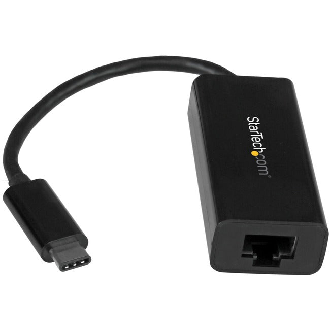 StarTech.com USB C to Gigabit Ethernet Adapter - Thunderbolt 3 - 10/100/1000Mbps - Black Default Title