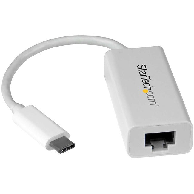StarTech.com USB-C to Gigabit Ethernet Adapter - White - Thunderbolt 3 Port Compatible - USB Type C Network Adapter Default Title