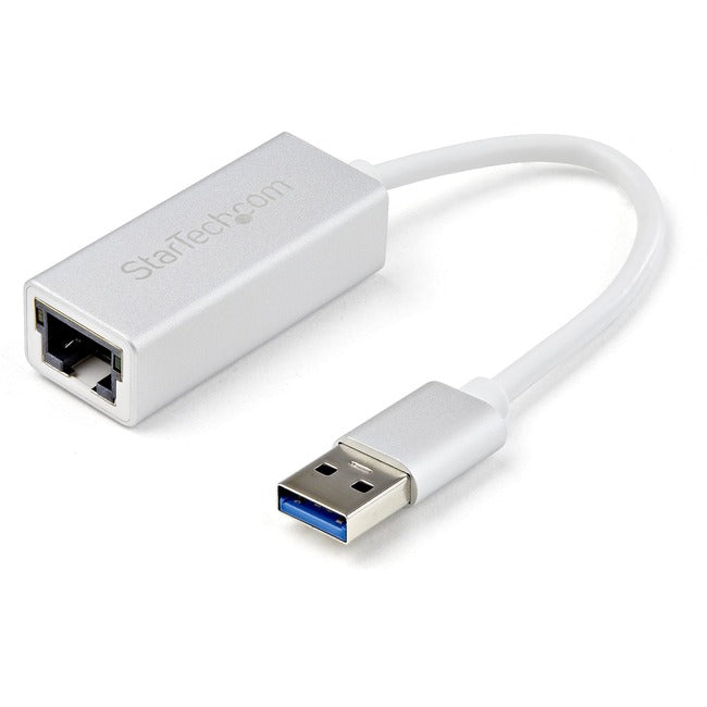 StarTech.com USB 3.0-auf-Gigabit-Netzwerkadapter – Silber – Schlankes Aluminiumdesign, ideal für MacBook, Chromebook oder Tablet