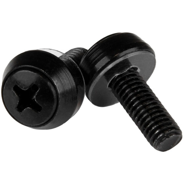 StarTech.com M6 x 12mm - Screws - 50 Pack, Black - M6 Mounting Screws for Server Rack & Cabinet Default Title