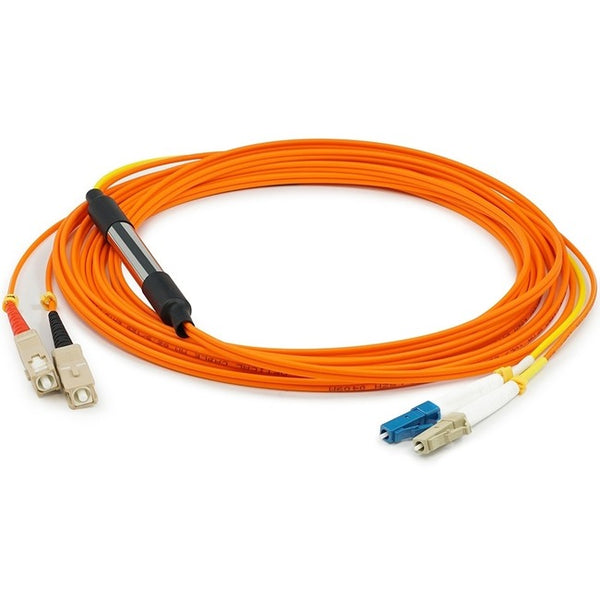 AddOn 3m LC (Male) to SC (Male) Orange OM1 & OS1 Duplex Fiber Mode Conditioning Cable Default Title